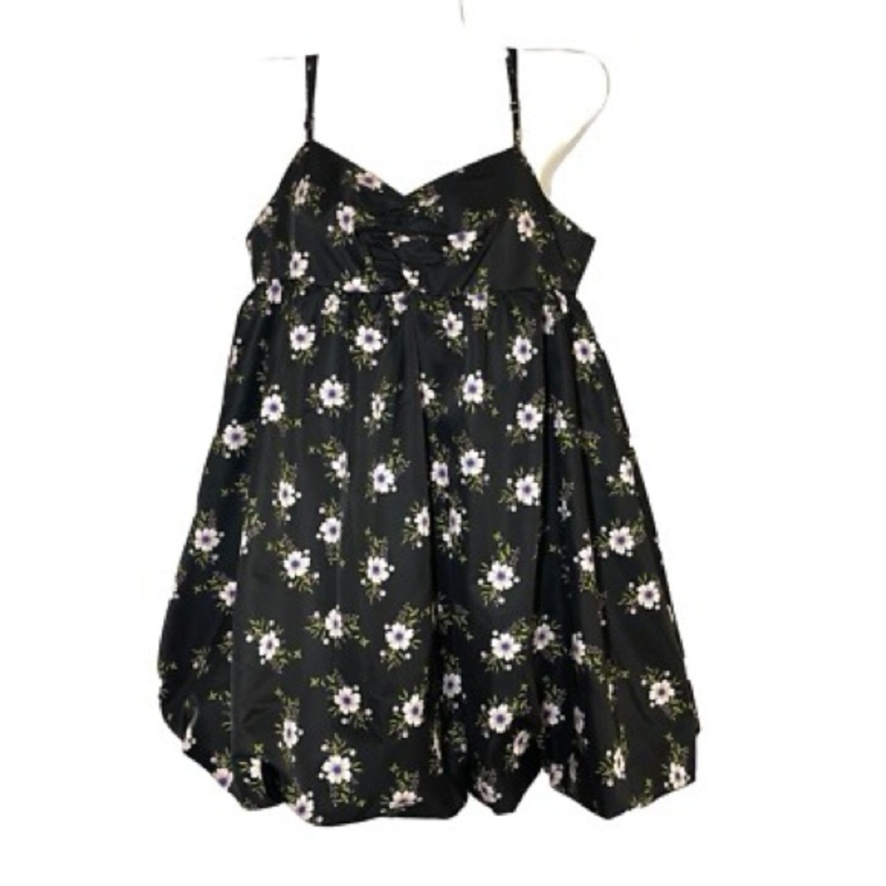 Free People In A Bubble Mini Dress in Black